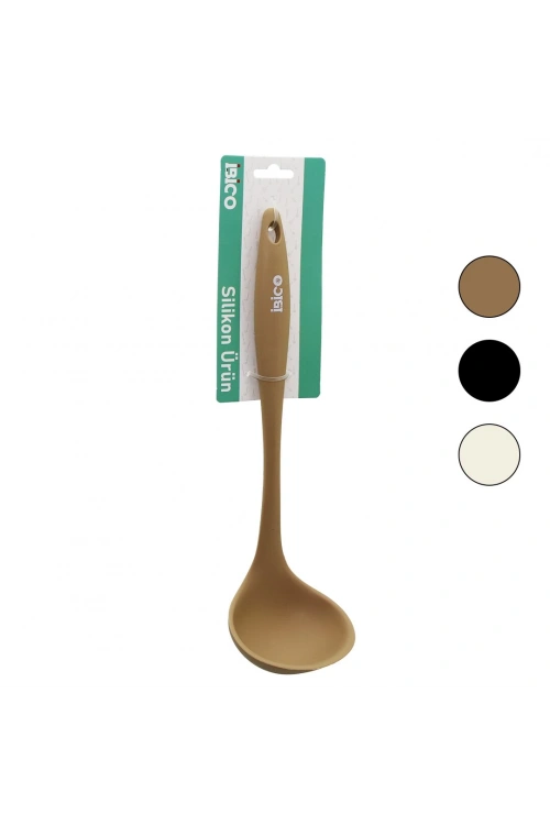 İbico İ22-038 ( Silikon & Renkli ) Kepçe & Kaşık ( 28.5cm )*12x6