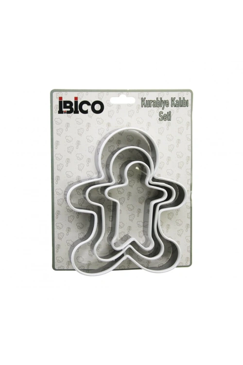 İbico İ22-159 ( 3pcs ) Metal Kurabiye Kalıbı Set*144