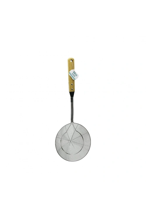 İbico İ22-290 ( 16cm ) ( Bambu Saplı ) Çelik Metal Kevgir*12x10