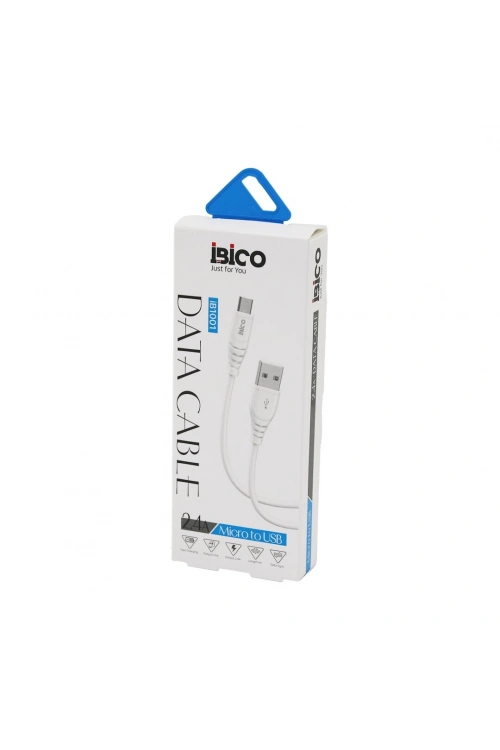 İbico İb-1001 ( Usb To=( Micro ) ( Kablo ) ( Hızlı ) Telefon Şarj & Data Kablosu=1mt ( 2.4a )*10x1