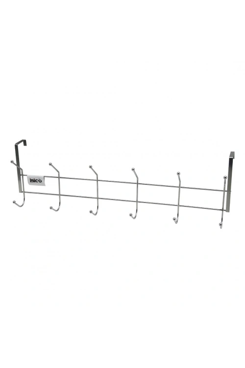 İbico K13-067 ( Krom ) ( 6 Kollu ) Amerikan Kapı Arkası Askı*5x14