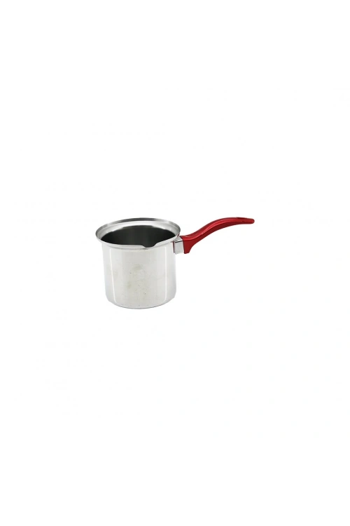 İbico K22-001 ( No-3 ) Çelik Cezve ( Kırmızı Kulp )*100