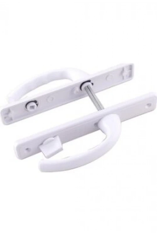 İbico Poşetli ( Banyo-wc & Kilitli ) ( Beyaz ) Pvc Kapı Kolu*50