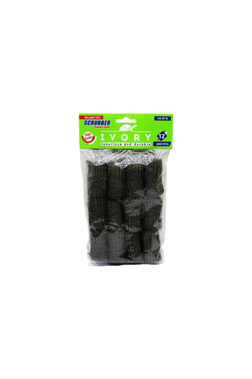 Ivory Scrubber Ivo-bt-10-11 ( 12pcs ) ( İnce ) Bulaşık Teli*120