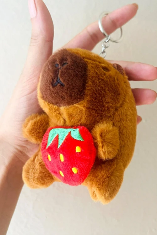 Kapibara Peluş Anahtarlık