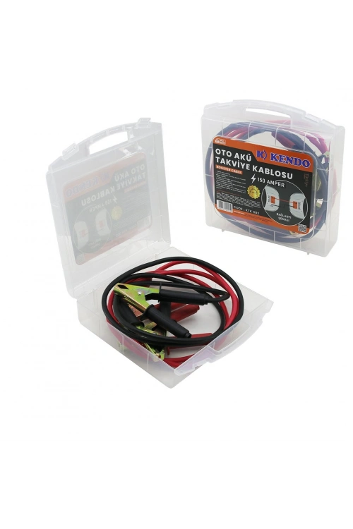 Kendo Ktk-302 Çantalı Akü Takviye Kablosu 150a*12