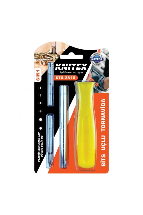 Knıtex Ktx-2810 ( 6ın1 & Çıkar Tak ) Bits Uçlu Tornavida*80