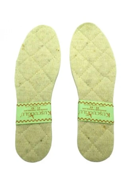 Kuşcuoğlu Kç-600 ( Dikişli ) ( Beyaz & Erkek ) Yün Keçe ( 41-42-- 43-44)*12x72