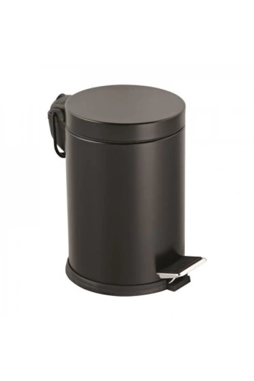 Lalezar Lzr-815s ( 12lt ) ( Siyah ) Pedallı Metal Çöp Kovası*6