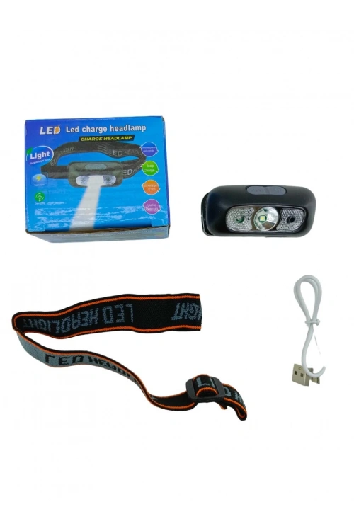 Led Charge Headlamp ( Usb Şarjlı ) Kafa Lambası Fener ( Oynar Başlı )*300