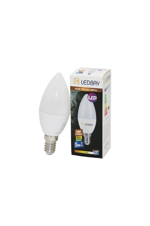 Ledbay ( 5w & E14 ) Beyaz Mum Led Ampul*10x10
