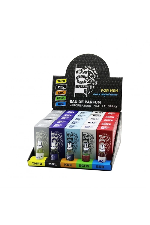Lıon For Men ( Bay ) ( Eau De ) Edit Parfüm Cam Şişe Sprey 100ml ( Mix= Incvt-abc-svg-lcst-chc )*25x3