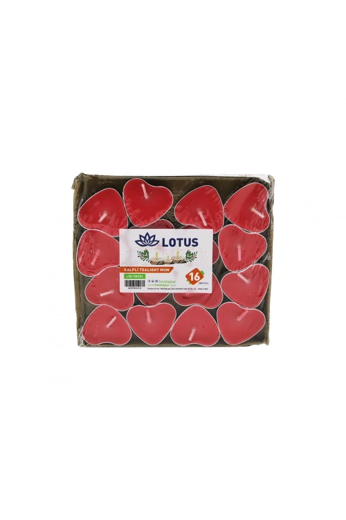 Lotus Lts-tm101 ( 16pcs ) ( Kalpli & Kırmızı ) Tea Light Mum*120