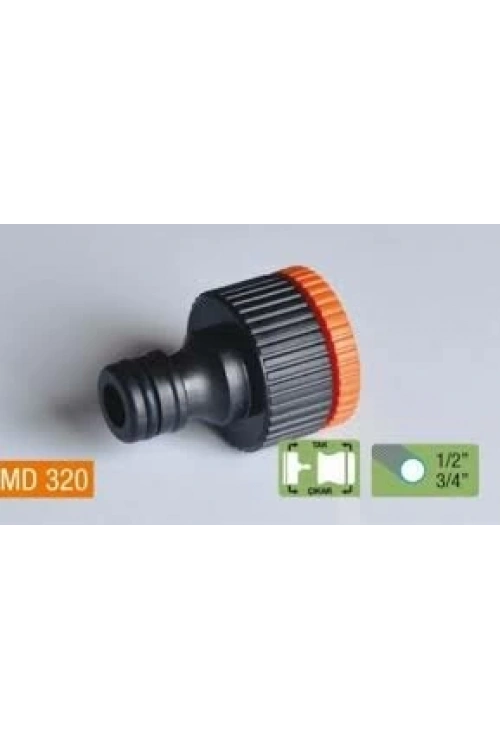 Medalyan Md-320 ( Dişi 1/2-3/4 ) Musluk Bağlantı Adaptörü*25x48