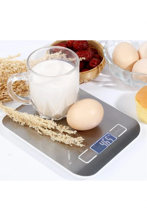 Metal Dijital Mutfak Terazisi Hassas Tartı 5 Kg Crown