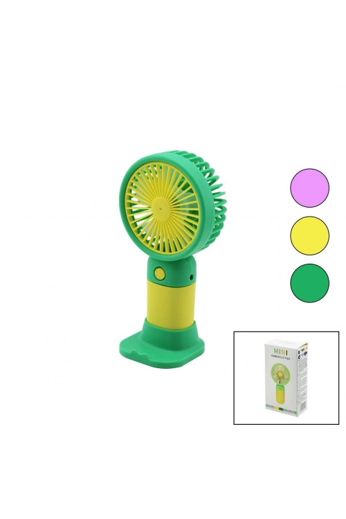 Mını Handheld (usb Şarj) Mini El Fanı (çap:7.7cm & Y:15cm) (sabit Başlık) (telefonluklu M.üstü Ayak)(brkt-726492-726539)*240