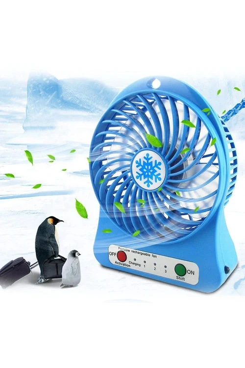 Mini Masa Fanı Mini Masaüstü Fan Şarjlı Egonex