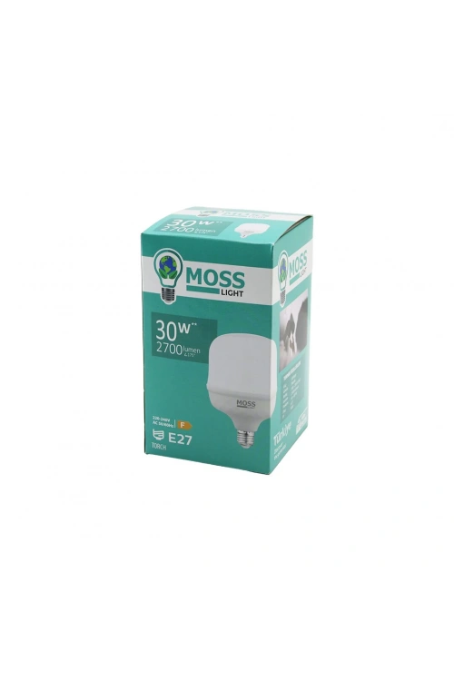 Moss Lıght Ms-3097 ( 30w ) ( Torch ) Led Ampul Plastik (e27) (2700lumen L175°) (5000 Saat Ömür) (ıp20) (185-265v (ac) )*45