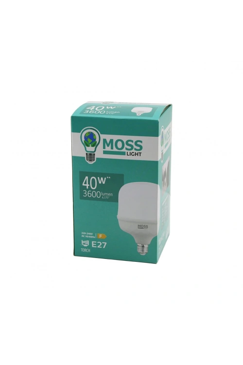 Moss Lıght Ms-3098 ( 40w ) ( Torch ) Led Ampul Plastik (e27) (3600lumen L175°) (5000 Saat Ömür) (ıp20) (185-265v (ac) )*30
