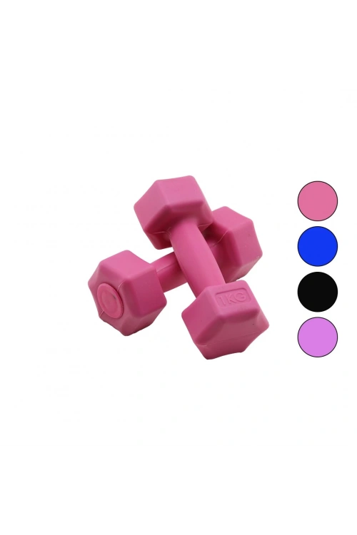 Mrt Spor ( 1kg ) Plastik Köşeli Dambıl ( 2pcs )*1