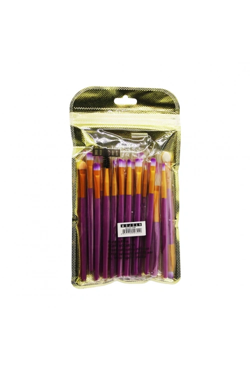 Mujgan Mjgn-39m ( Mor ) ( 20pcs ) Makyaj Fırça Set*12x30