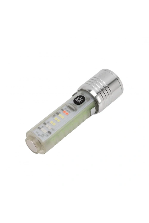 Multıfunctıonal Mını Flashlıght Zj-089 Şarjlı & Zoomlu El Fener*240 Q9
