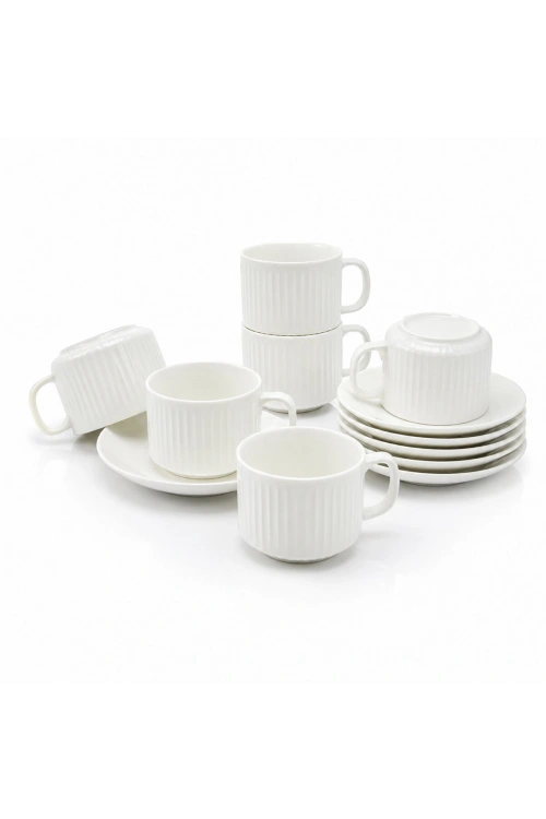Newlife Clkn-1652-a-b-c-d-e-h ( 12pcs ) Porselen Kahve Fincanı*18