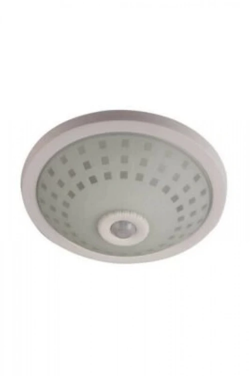 Nisaluce E-2002 Tavan Armatür ( Camlı Kafes ) ( 360° Hareket Sensörlü=5mt Algı ) ( 2 X E27 Ampul )*12