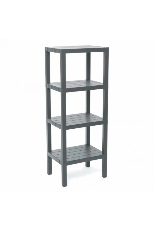 Ombeg Om-0220-2115 ( 4 ( Düz ) Raflı & Gri ) Modüler Ünite Plastik*6