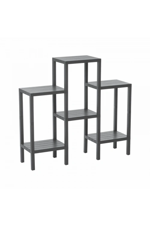 Ombeg Om-1108-0150 ( 6 ( Düz ) Raflı & Gri ) Modüler Ünite Plastik*4