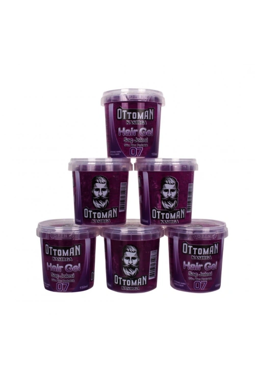 Ottoman Kasırga ( 150ml ) ( Mor ) ( Güçlü Sert ) Saç Jölesi*6x16