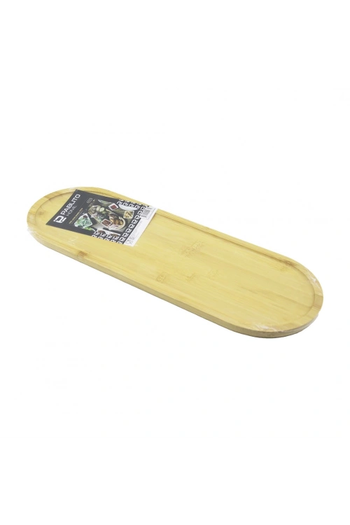 Pablıto Home Pbt-019 ( Uzun Oval ) Ahşap Bambu Sunum Tepsi ( 16x45cm )*24