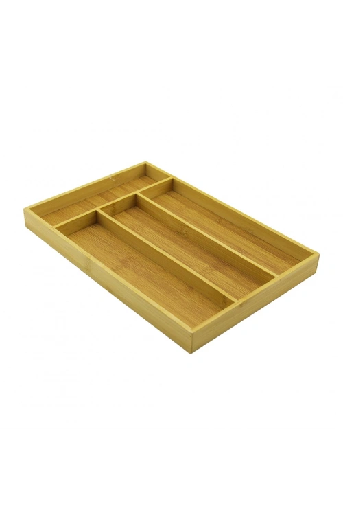 Pablıto Home Pbt-047 ( 4 Bölmeli ) Ahşap Bambu Kaşıklık ( 22.5 X 33.5cm )*24