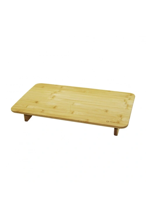 Pablıto Home Pbt-073 (dikdörtgen) (mini Sofra Model=30x50cm & Y:8cm) Ayaklı Bambu Ahşap Kesim Panosu*12