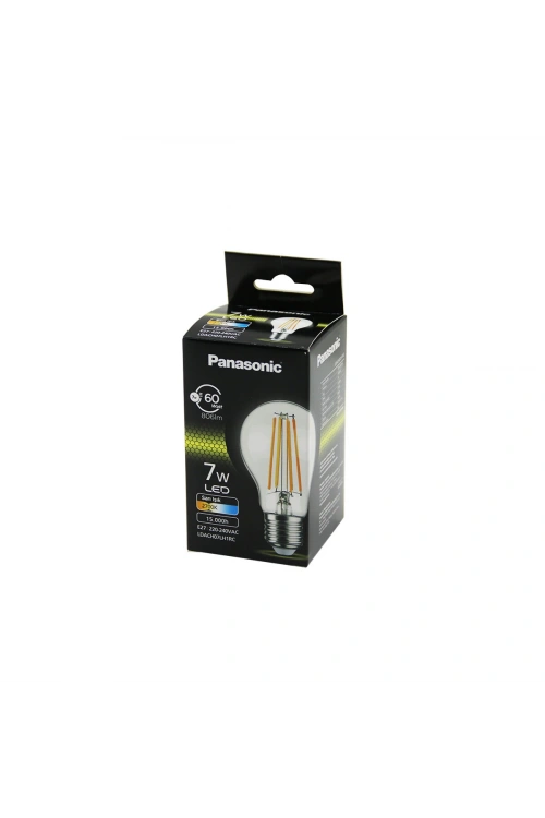 Panasonic (ldach-07-lh-1rc) (warm White & Sarı Işık) (7w=60w) (e27) (rustik& Fil Filaman) Ampul (806lm)(2700k)(15000h)*10x8