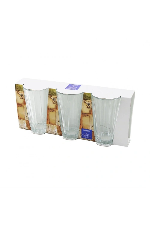 Paşabahçe Nessıe-520025 ( 3pcs ) Üçlü Cam Meşrubat Bardak*6=k