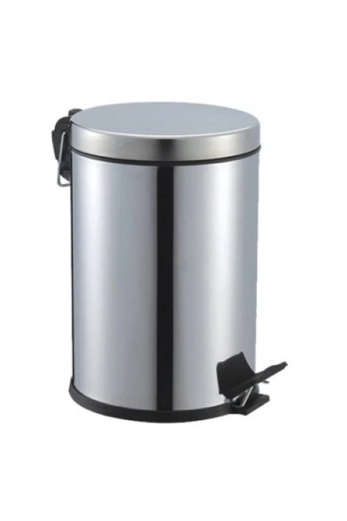 Pedallı-707 ( 5lt ) Krom Metal Çöp Kovası 707*8
