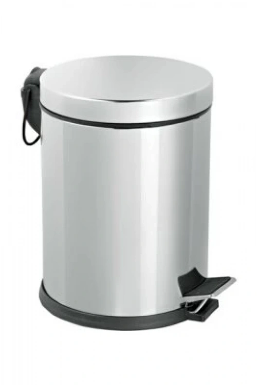 Pedallı-727 ( 8lt ) Krom Metal Çöp Kovası 727*6