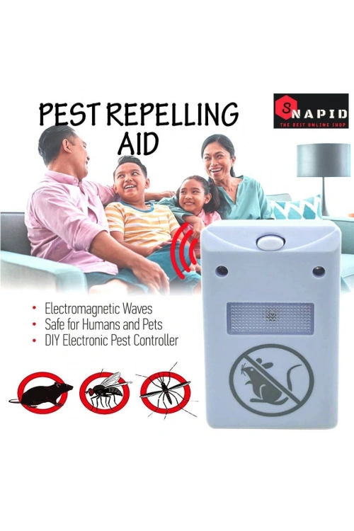 Pest Repeller Böcek Sinek Haşere Fare Kovucu Ultrasonik Zararlı Kovar Cihaz