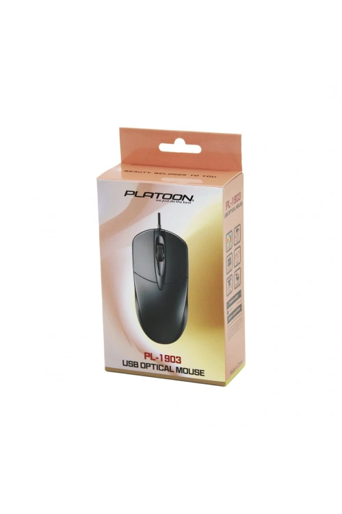 Platoon Pl-1903 ( Usb Kablolu ) Optıcal Mouse ( Kutulu Ambalaj )*200