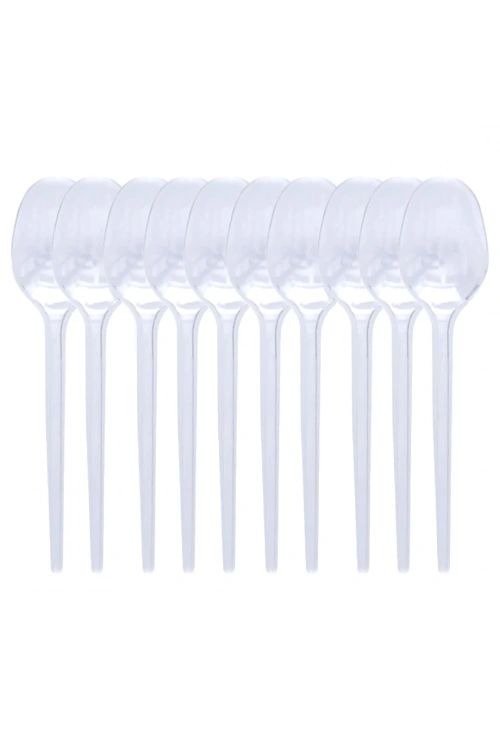 Pratikon Pr-1142 ( Şeffaf ) Plastik Kaşık ( 10pcs )*50=k