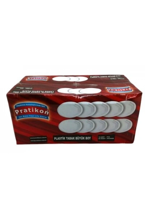 Pratikon Pr-1144 ( Büyük & Plastik ) Tabak 10pcs*50=k