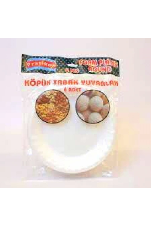 Pratikon Pr-1166 ( 19cm & Köpük ) Tabak Yuvarlak 6pcs*50=k