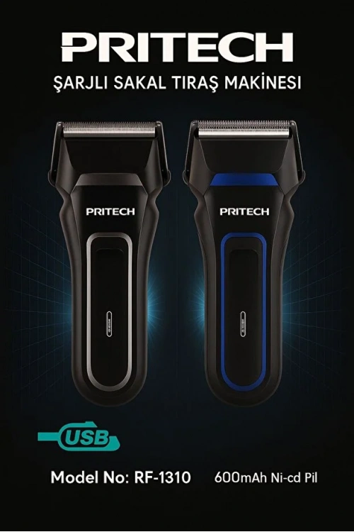 Pritech Şarjlı Sakal Tıraş Makinesi Seyahat Rf-1310