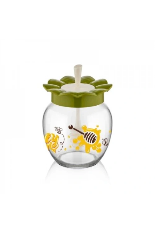 Qlux C-181 Frutta Kaşıklı Kavanoz 370cc*12=k