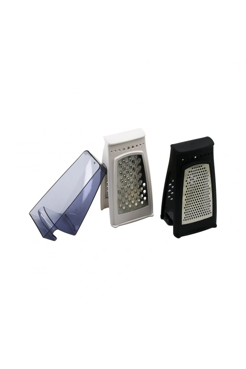 Qlux L-00667 İdea (dikey Hazneli=şeffaf Mika Kristal) (çift Taraflı) Rende (taban: 9x10.5cm) (y: 21cm) (plastik Gövde)*23