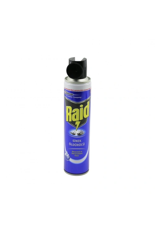 Raid ( Sprey= Klasik ) Karasinek & Sivrisinek Öldürücü & Savar İlaç ( Turuncu Şişe ) ( 300ml )*12x4