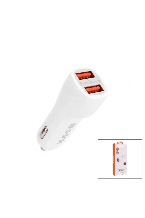 S-link Ip-805 Dual Usb ( 2xusb ) Oto & Araç Çakmaklık Şarj Başlık ( 2.4 A )*5x12