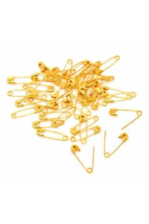Safety Pıns ( Sarı ) ( No-00# ) ( 1 Great ) Çengelli İğne ( Dökme = 1728pcs=paket )*1x50