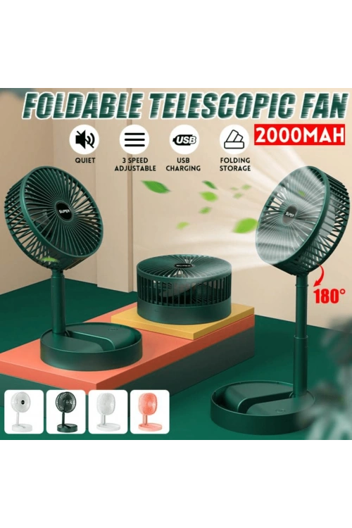 Şarjlı Masaüstü Fan Usb Şarjlı Mini Fan
